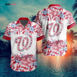 MLB Washington Nationals Hawaiian Button Shirt ST2401 - Unique Design!