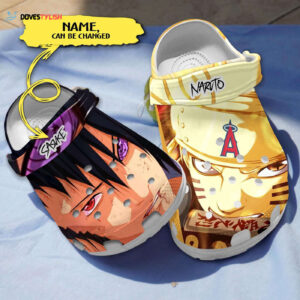 Naruto & Los Angeles Angels Custom Name Clogs