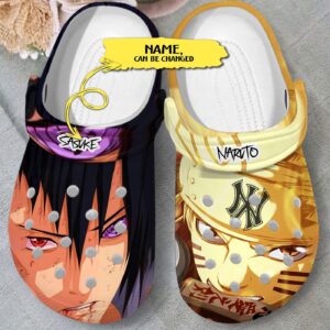 Naruto & New York Yankees Custom Name Clogs