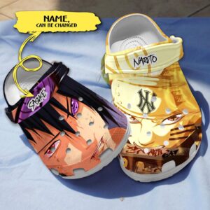 Naruto & New York Yankees Custom Name Clogs 3