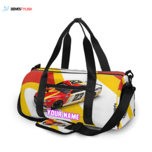 NASCAR 23XI Racing Unisex Gift Tee 2025 Personalized Name Travel Bag Gym Bag