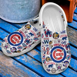 New And Rare Chicago Cubs White Clogs Gift for Men Women