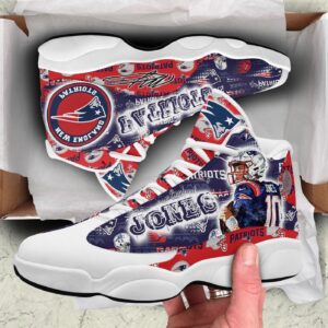 New England Patriots Air Jordan 13 Custom Sneaker - Perfect Fan Gift