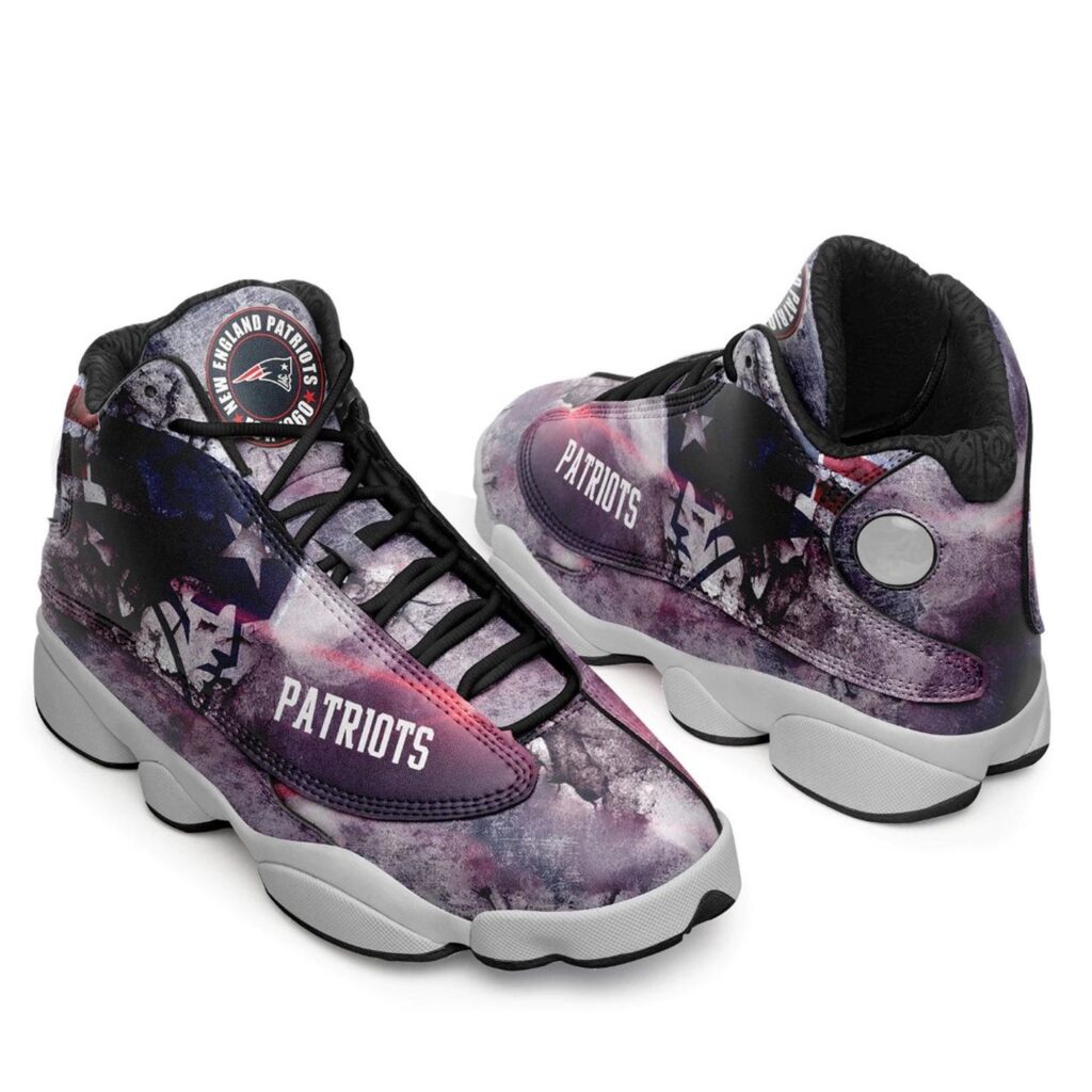 New England Patriots Air Jordan 13 Sneaker Shoes Official NFL Merchandise New England Patriots Air Jordan 13 Sneaker Shoes Official NFL Merchandise