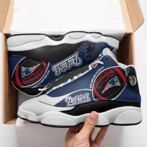 New England Patriots Air Jordan 13 Sneakers - Limited Edition BG80