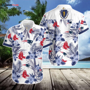 New England Patriots and Boston Red Sox Hawaiian Shirt Gift - Official NFL and MLB Merchandise