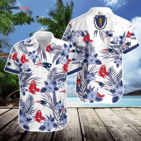 New England Patriots & Boston Red Sox Hawaiian Shirt Gift – Perfect for Sports Fans!
