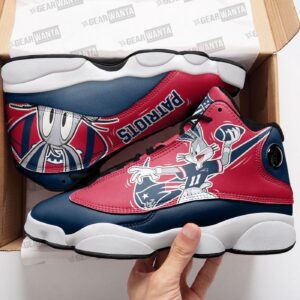 New England Patriots Bunny Air Jordan 13 Sneaker Custom - Perfect Fan Gift