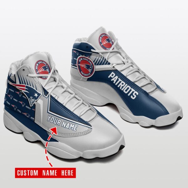 Custom New England Patriots Air Jordan 13 Sneakers – Personalize Your Style!