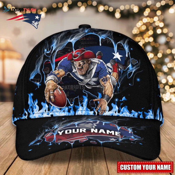 New England Patriots Custom Name Classic, Baseball Caps  Gift for Men Women