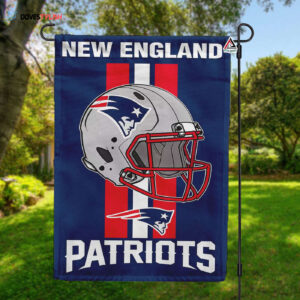 New England Patriots Helmet Vertical Flag, Patriots NFL Outdoor Flag - House Garden Decor Gift