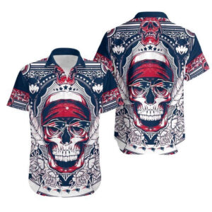 New England Patriots Skull NFL Gift For Fan Hawaii Shirt