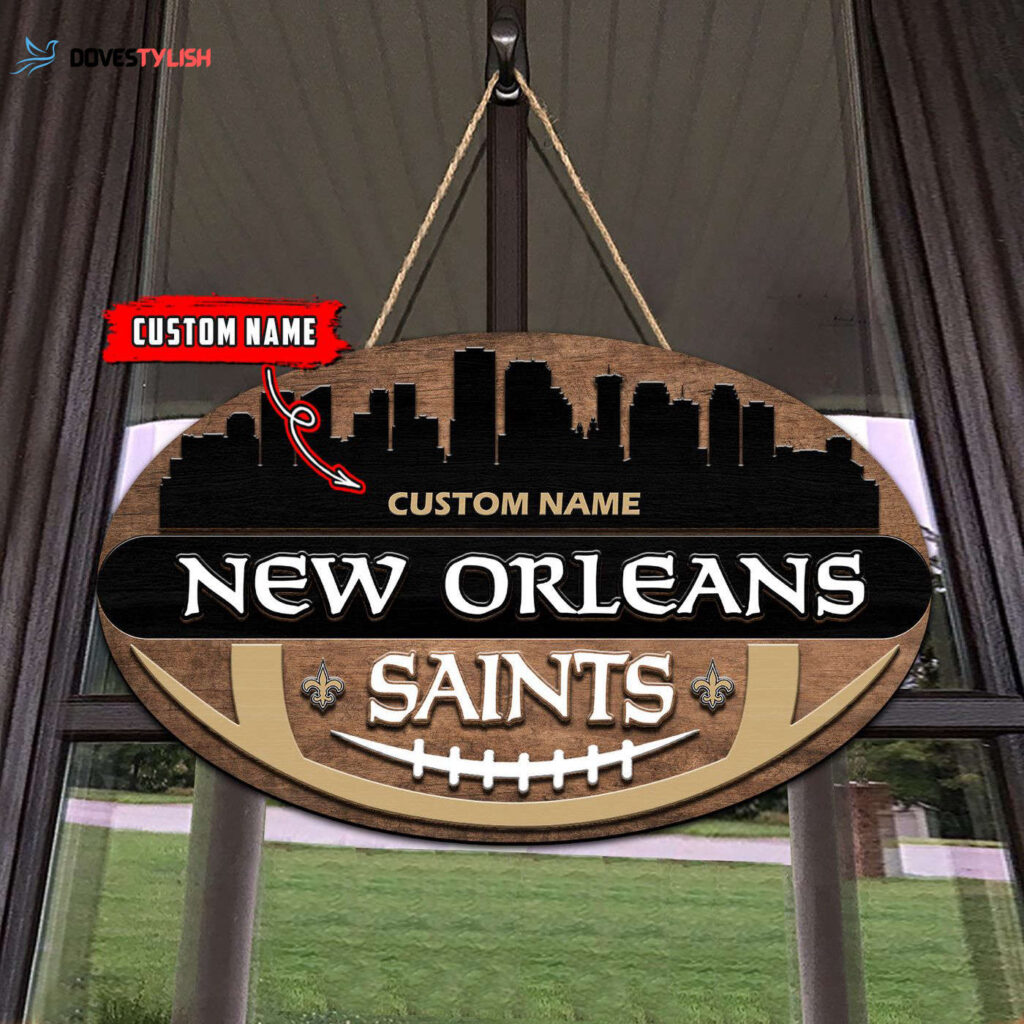 New Orleans Saints 2 Layers Wooden Sign – Home Decor Gift