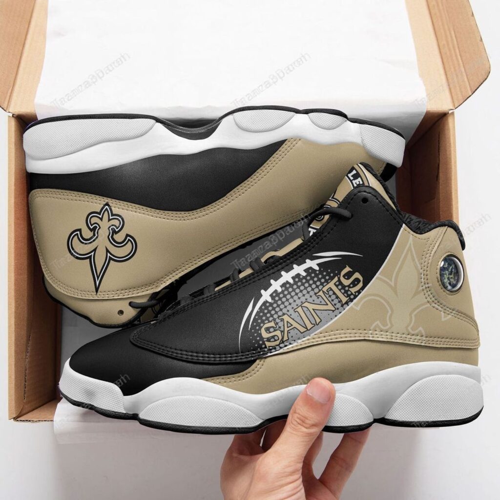 New Orleans Saints Air Jordan 13 Custom Sneaker – Perfect Gift for Fans New Orleans Saints Air Jordan 13 Custom Sneaker – Perfect Gift for Fans