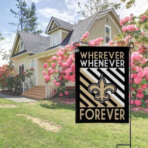 New Orleans Saints Forever Fan Flag, NFL Sport Fans Outdoor Flag - House Garden Decor Gift 3