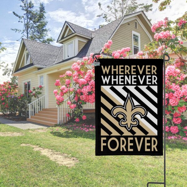 New Orleans Saints Forever Fan Flag, NFL Sport Fans Outdoor Flag – House Garden Decor Gift