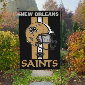 New Orleans Saints Helmet Vertical Flag, Saints NFL Outdoor Flag – House Garden Decor Gift