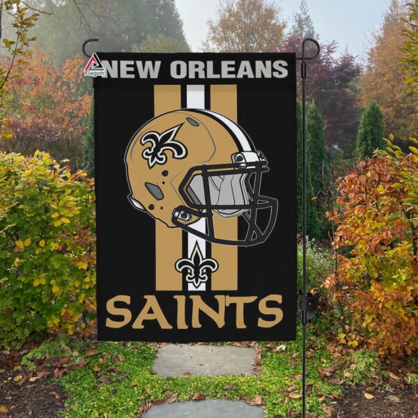New Orleans Saints Helmet Vertical Flag, Saints NFL Outdoor Flag – House Garden Decor Gift