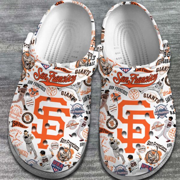 New San Francisco Giants White Clogs Gift for Men Women