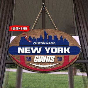 New York Giants 2 Layers Wooden Sign – Home Decor Gift