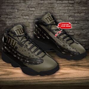 Personalized New York Giants Air Jordan 13 Sneakers – Custom Name BG182