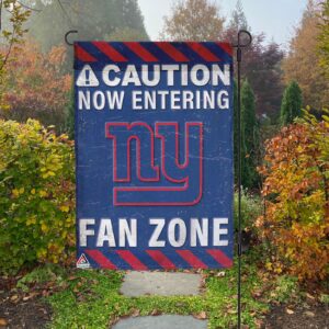 New York Giants Fan Zone Flag, NFL Welcome Sport Flag – House Garden Decor Gift