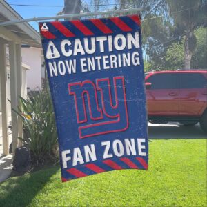 New York Giants Fan Zone Flag, NFL Welcome Sport Flag – House Garden Decor Gift