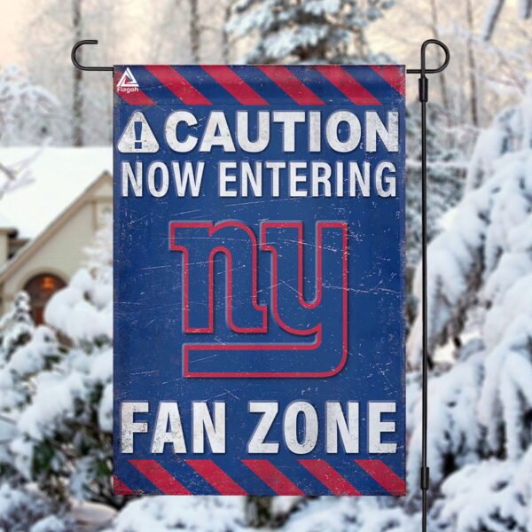 New York Giants Fan Zone Flag, NFL Welcome Sport Flag – House Garden Decor Gift
