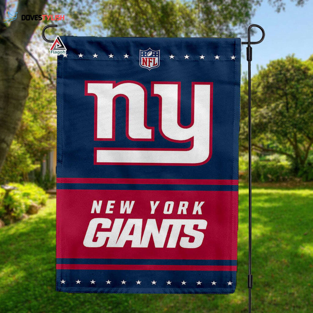 New York Giants Football Team Flag, NFL Premium Two-sided Vertical Flag – House Garden Decor Gift