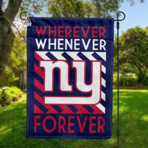 New York Giants Forever Fan Flag, NFL Sport Fans Outdoor Flag – House Garden Decor Gift