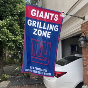 New York Giants Grilling Zone Flag, Giants Football Fans BBQ Flag - House Garden Decor Gift 3