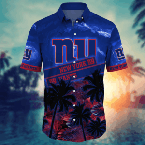 New York Giants NFL Flower Hawaii Shirt   For Fans, Summer Football Shirts