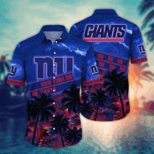 New York Giants NFL Flower Hawaii Shirt   For Fans, Summer Football Shirts