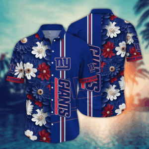 New York Giants NFL Flower Hawaii Shirt  For Fans, Summer Football Shirts NA49574