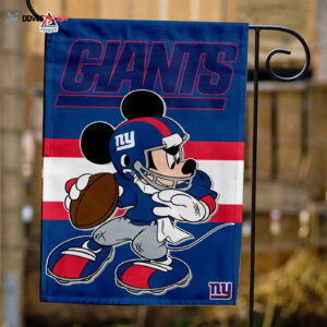 New York Giants x Mickey Football Flag, NFL Premium Flag - House Garden Decor Gift