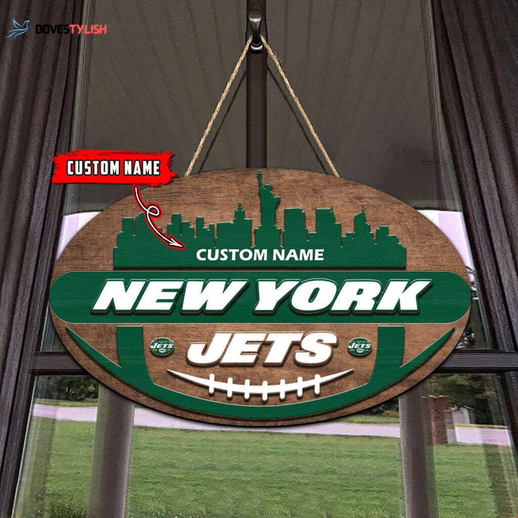 New York Jets 2 Layers Wooden Sign – Home Decor Gift