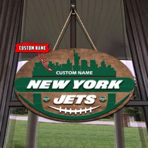 New York Jets 2 Layers Wooden Sign – Home Decor Gift