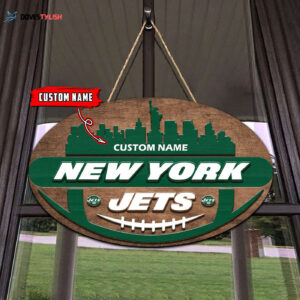 New York Jets 2 Layers Wooden Sign - Home Decor Gift