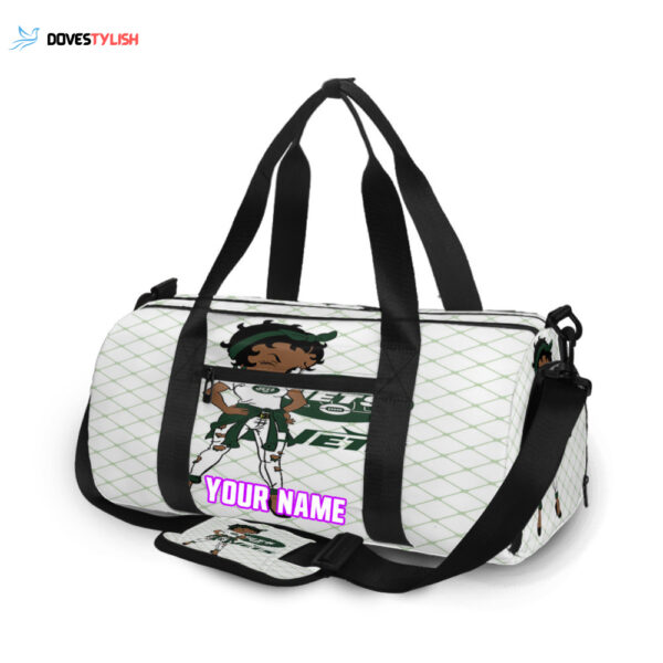 New York Jets Betty Boop Unisex Gift Tee 2025 Personalized Name Travel Bag Gym Bag