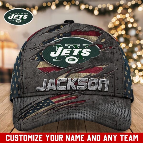 New York Jets Custom Name Classic, Baseball Caps T-44850