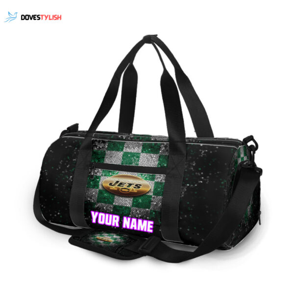 New York Jets Emblem Unisex Gift Tee 2025 Personalized Name Travel Bag Gym Bag