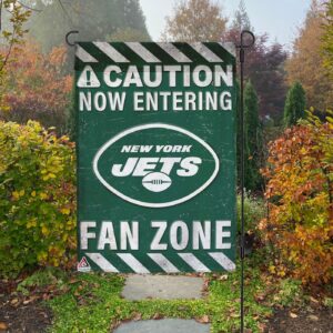 New York Jets Fan Zone Flag, NFL Welcome Sport Flag - House Garden Decor Gift 3