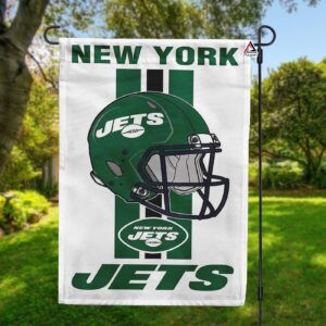 New York Jets Helmet Vertical Flag, Jets NFL Outdoor Flag – House Garden Decor Gift – House Garden Decor Gift