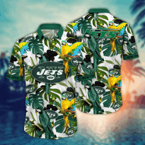 New York Jets NFL Flower Hawaii Shirt  For Fans, Summer Football Shirts