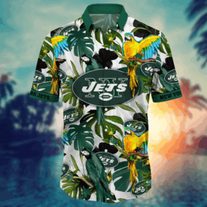 New York Jets NFL Flower Hawaii Shirt  For Fans, Summer Football Shirts