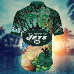 New York Jets NFL Flower Hawaii Shirt   For Fans, Summer Football Shirts