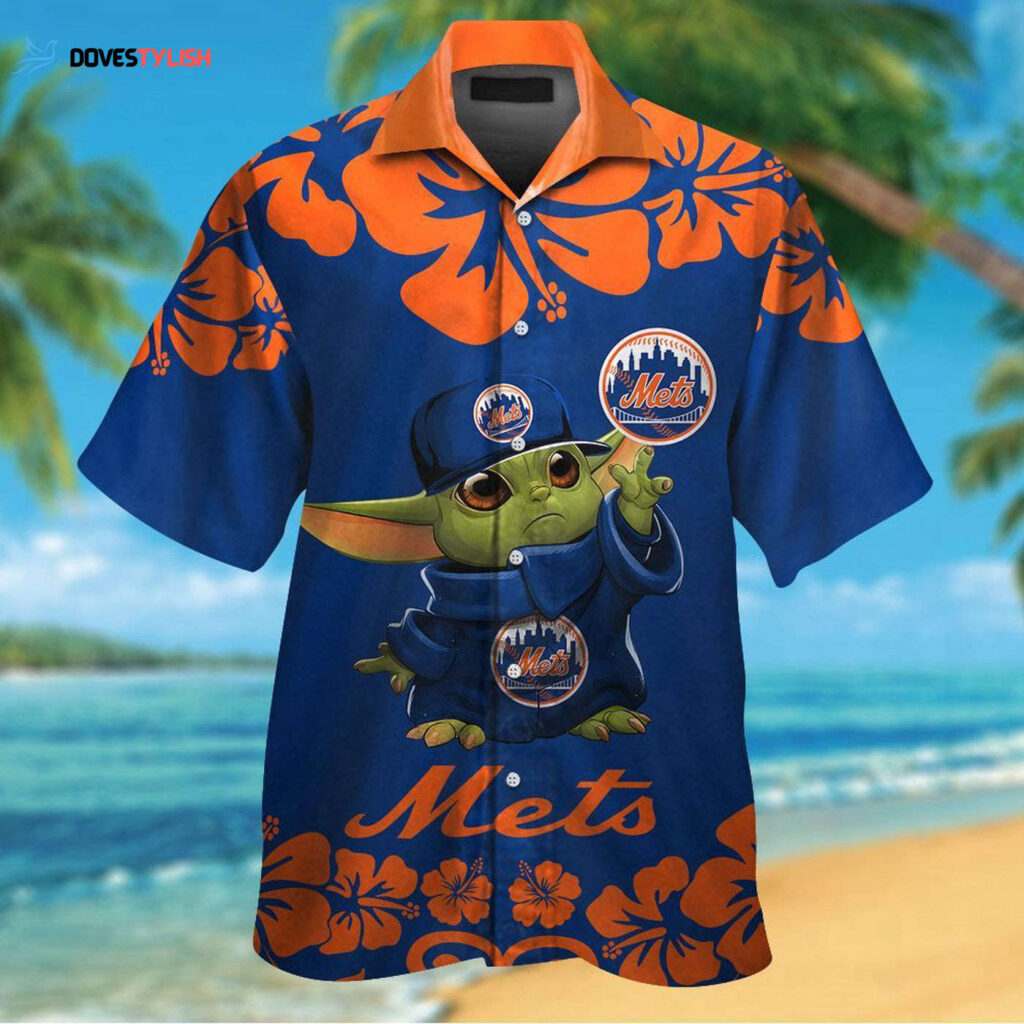 New York Mets Baby Yoda Hawaiian Shirt #2: Official MLB Licensed Merchandise New York Mets Baby Yoda Hawaiian Shirt #2: Official MLB Licensed Merchandise