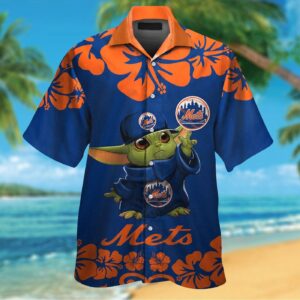 New York Mets Baby Yoda Hawaiian Shirt #2: Official MLB Licensed Merchandise