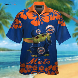 New York Mets Baby Yoda Hawaiian Shirt #2: Official MLB Licensed Merchandise