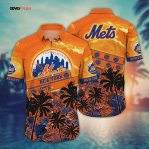 New York Mets MLB Flower Hawaii Shirt - Official Team Merchandise